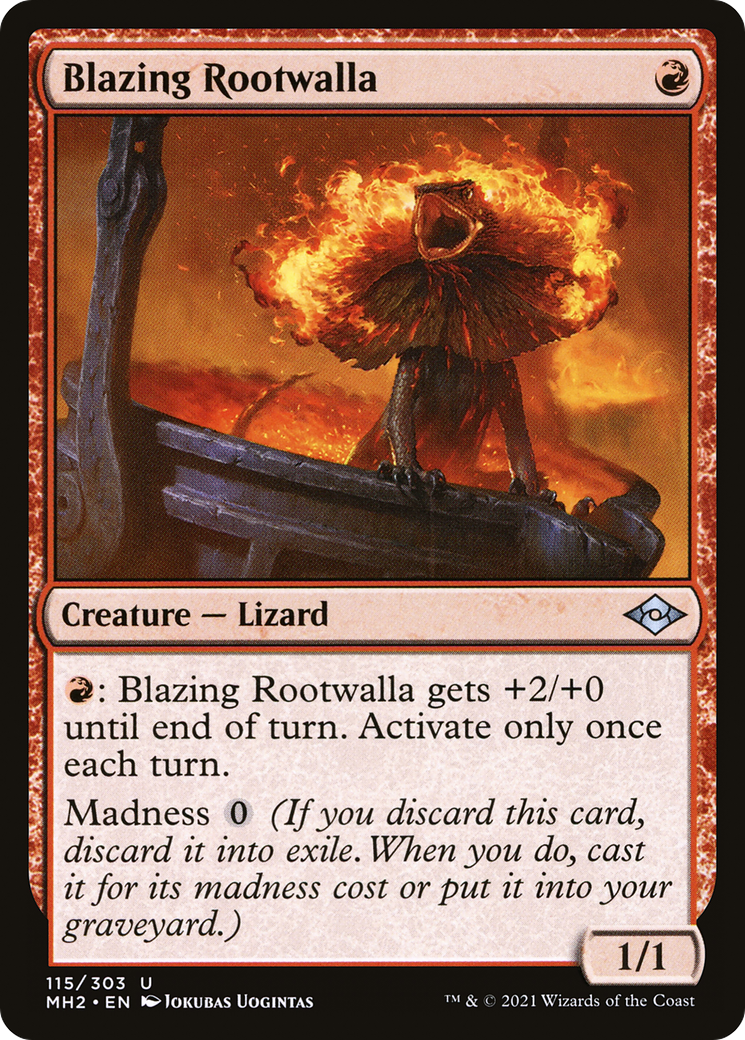 Blazing Rootwalla (MH2-115) - Modern Horizons 2 Foil