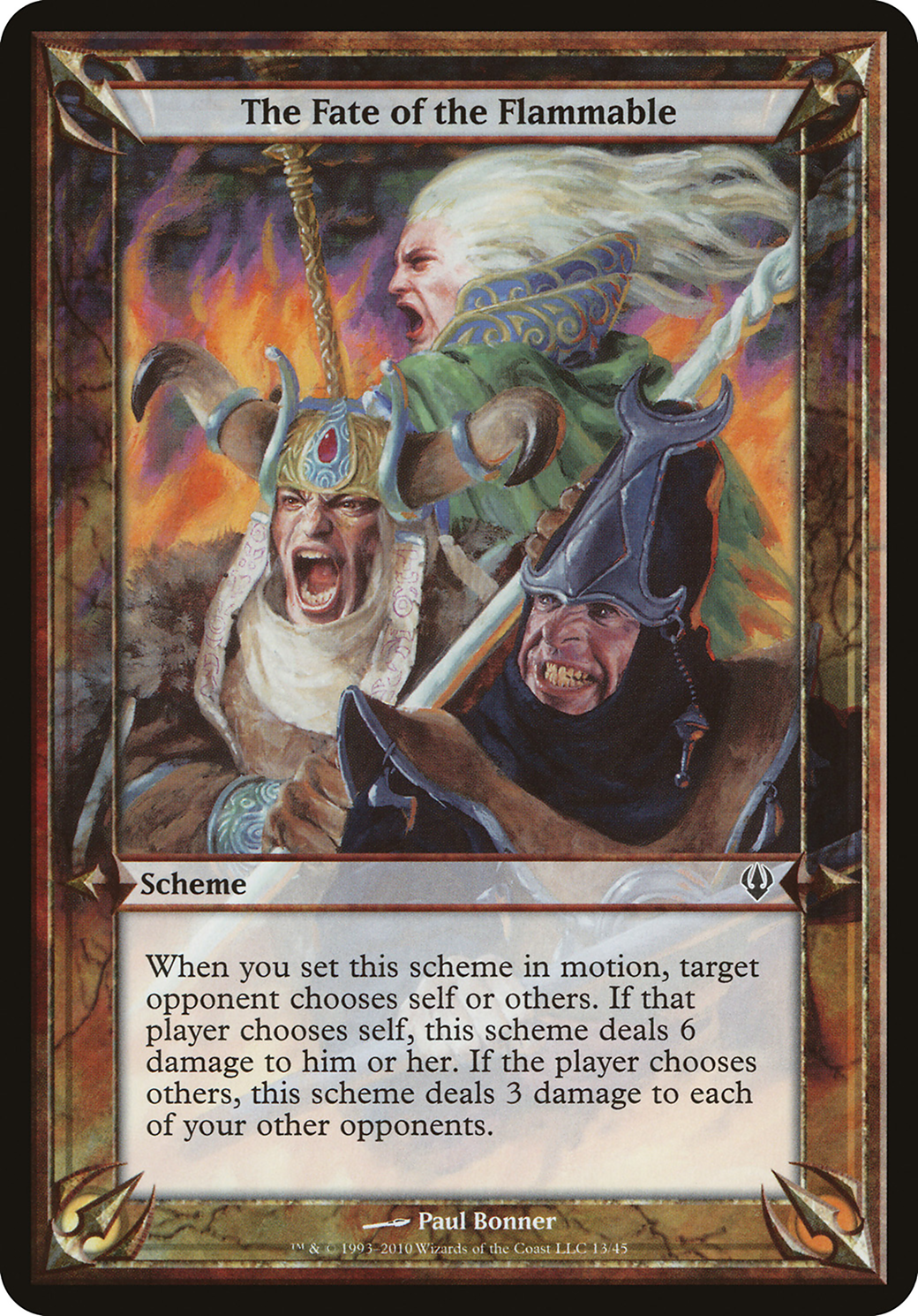 The Fate of the Flammable (Archenemy) (OVER-) - Archenemy Schemes
