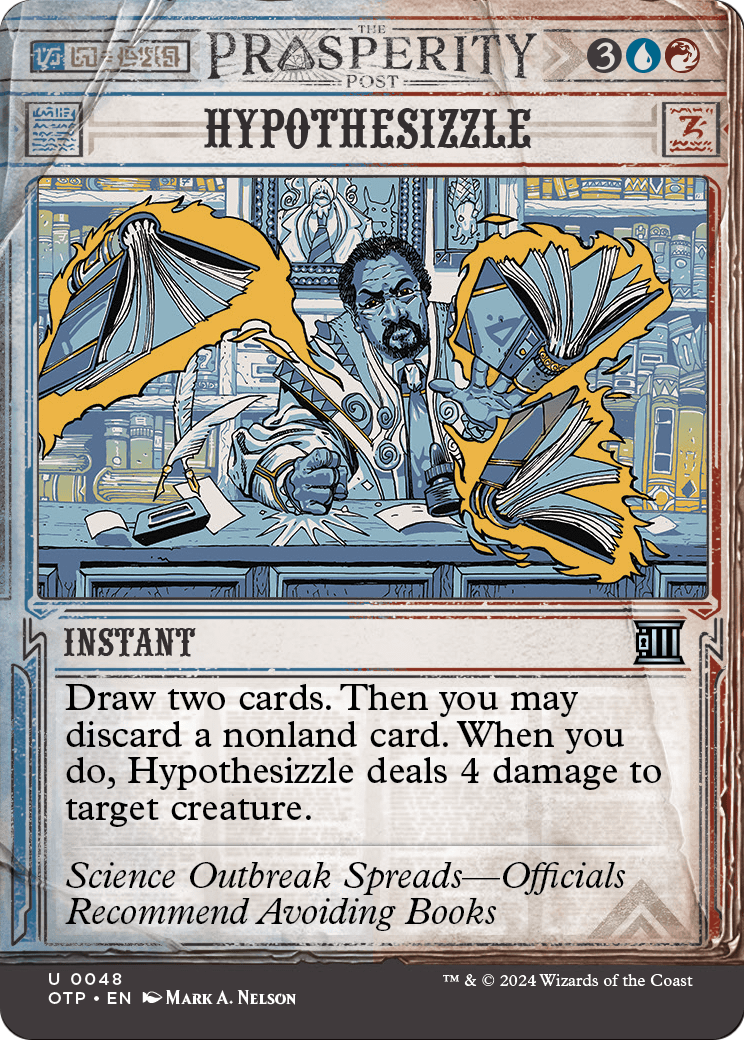 Hypothesizzle (OTP-048) - Breaking News: (Showcase) (Borderless) Foil