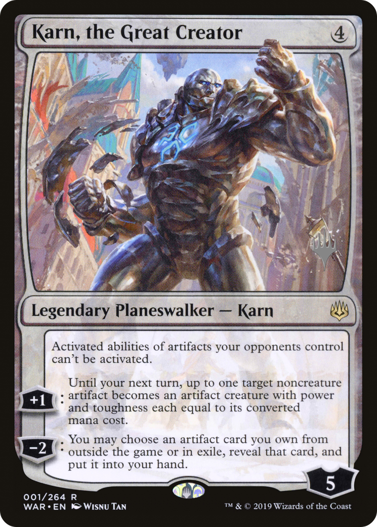 Karn, the Great Creator (PPTHB-001) - War of the Spark Promos