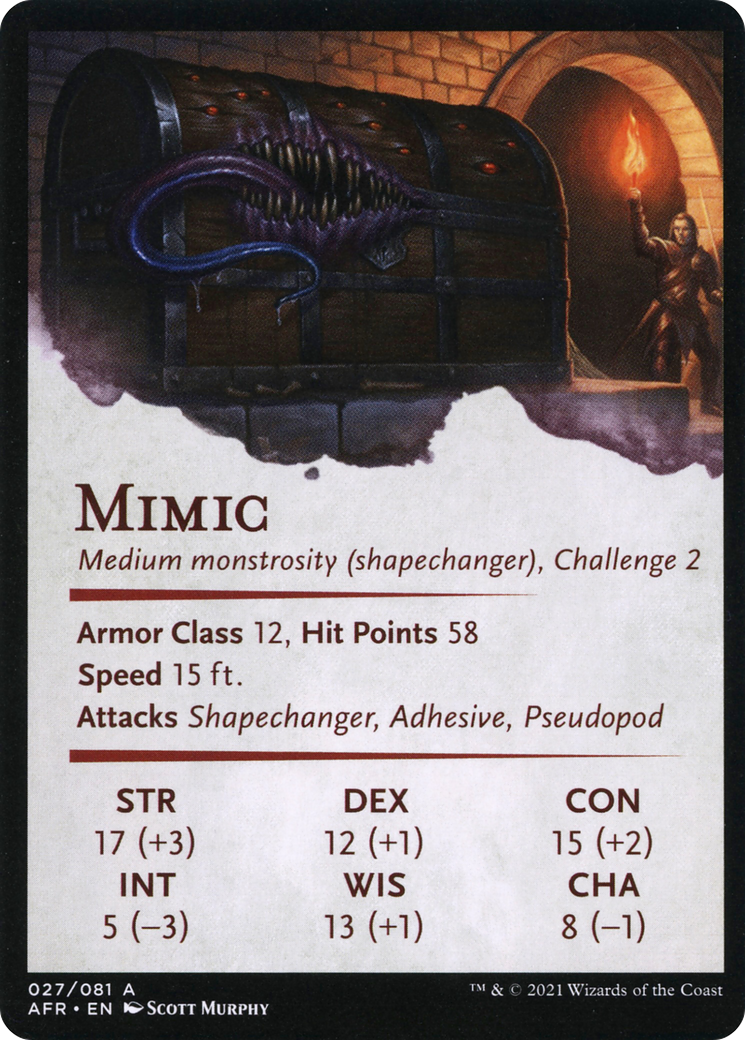 Mimic // Mimic (AAFR-027) - Adventures in the Forgotten Realms Art Series (Borderless)