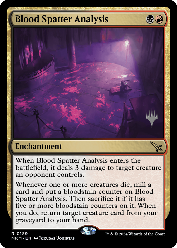 Blood Spatter Analysis (PPMKM-189) - Murders at Karlov Manor Promos