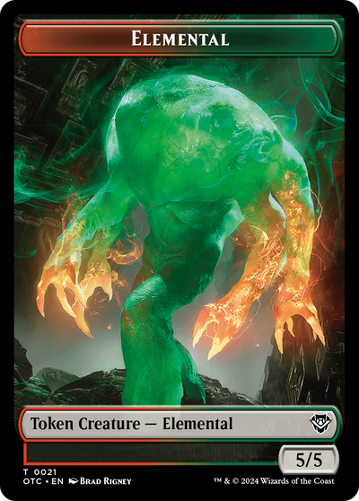 Elemental (TOTC-021) - Outlaws of Thunder Junction Commander Tokens Foil
