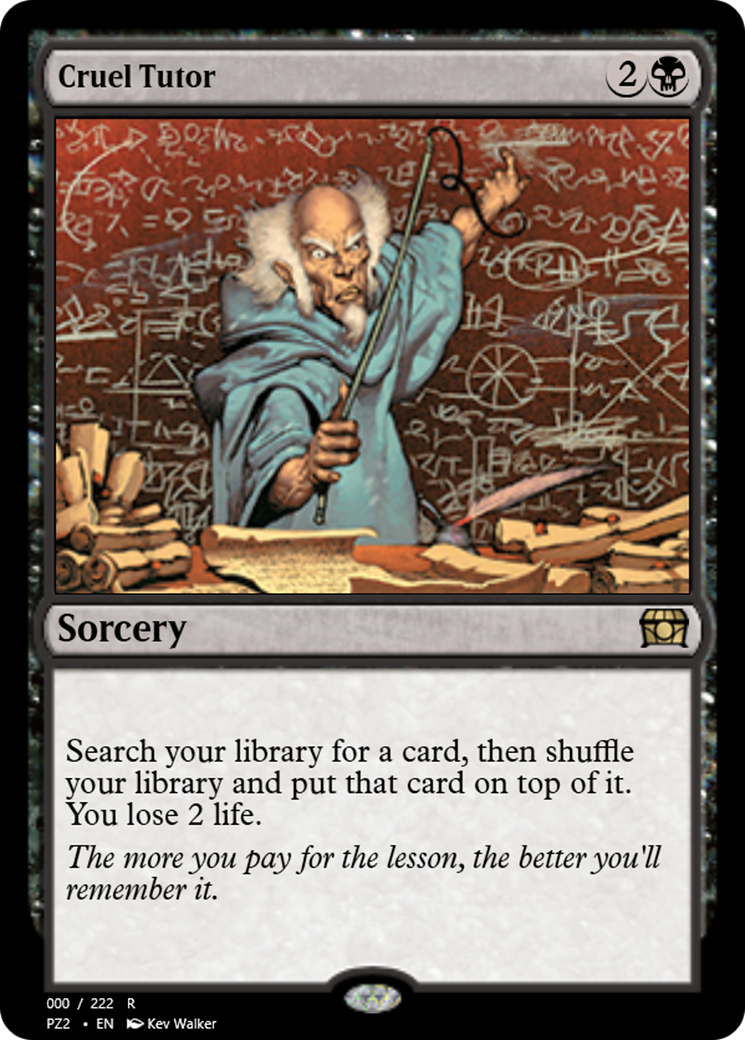 Cruel Tutor (PZ2-65797) - Treasure Chest Foil