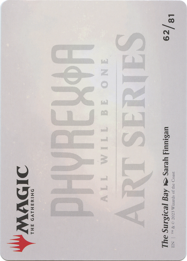 The Surgical Bay // The Surgical Bay (AONE-062) - Phyrexia: All Will Be One Art Series (Borderless) Foil