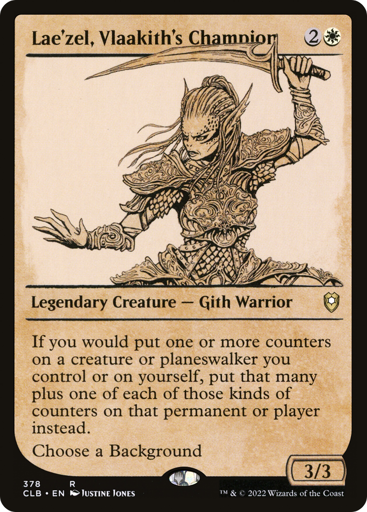 Lae'zel, Vlaakith's Champion (Showcase) (CLB-378) - Commander Legends: Battle for Baldur's Gate: (Showcase) Foil