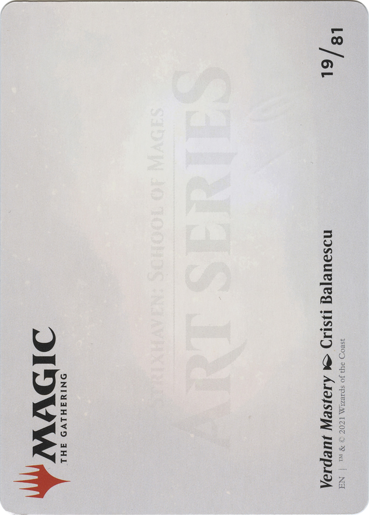 Verdant Mastery // Verdant Mastery (ASSTX-019) - Strixhaven Art Series (Borderless) Foil