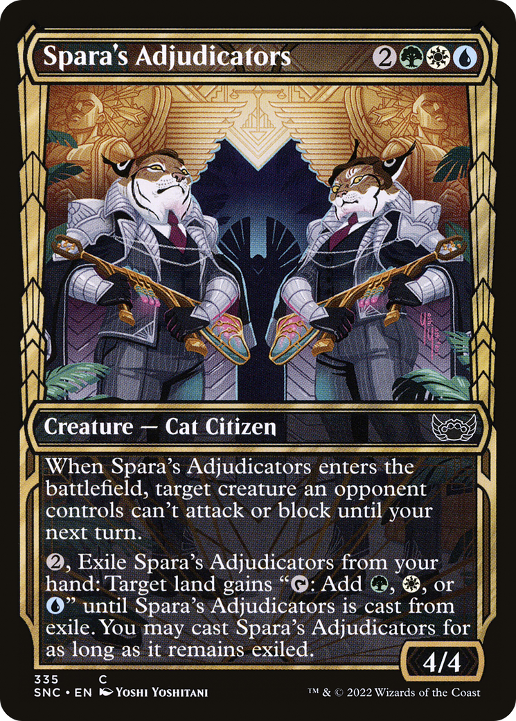 Spara's Adjudicators (Showcase) (SNC-335) - Streets of New Capenna: (Showcase) Foil