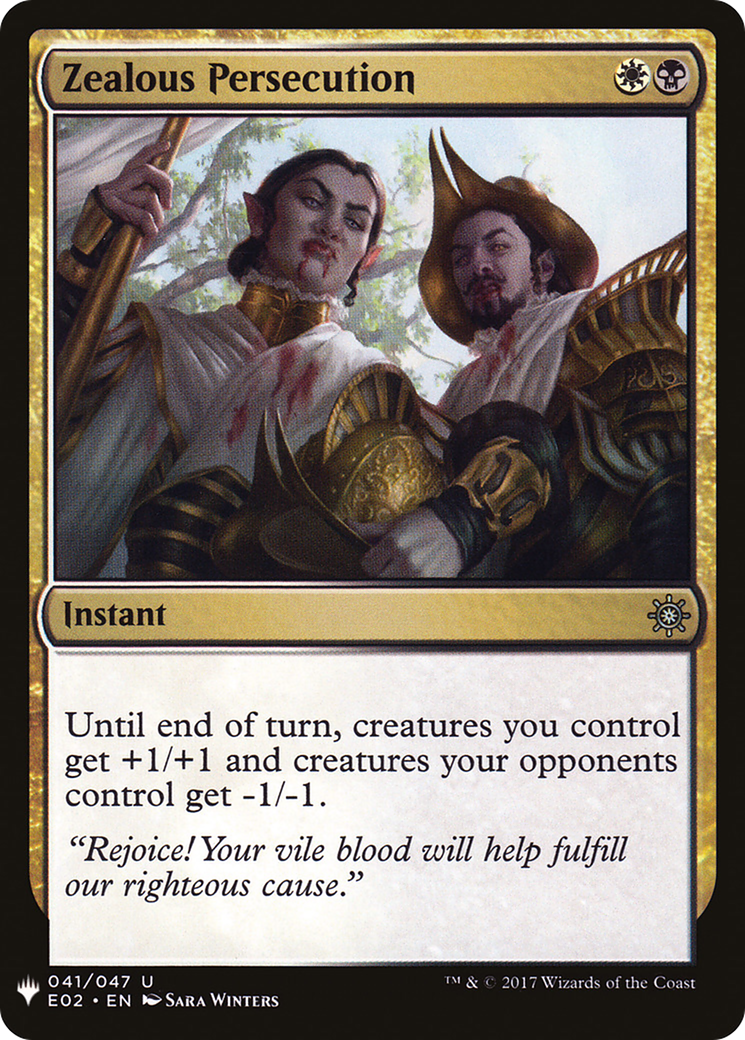 Zealous Persecution (LIST-E02-41) - The List
