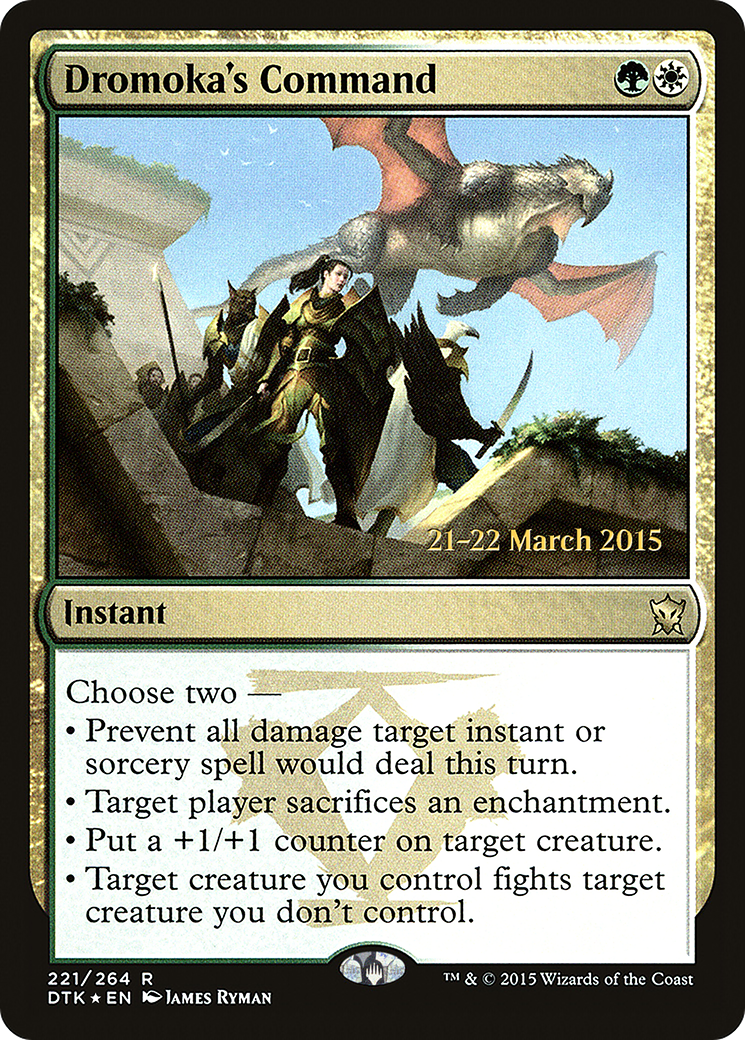 Dromoka's Command (PRE-221) - Dragons of Tarkir Promos Foil