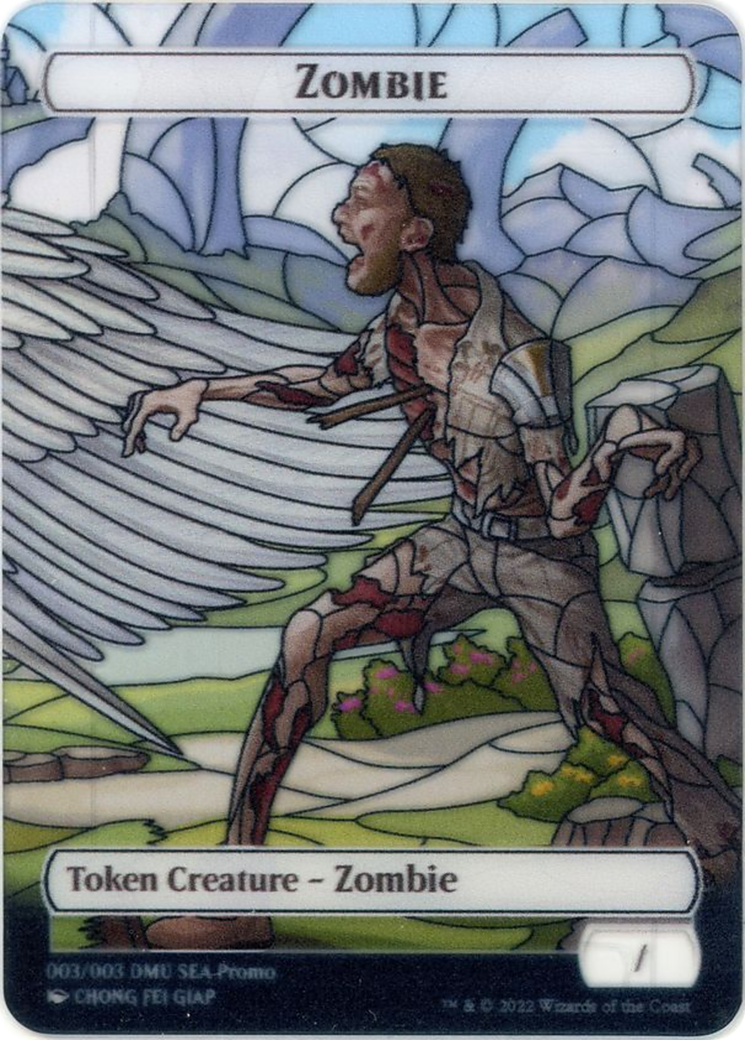 Zombie (PTDMU-003) - Dominaria United Southeast Asia Tokens: (Full Art)