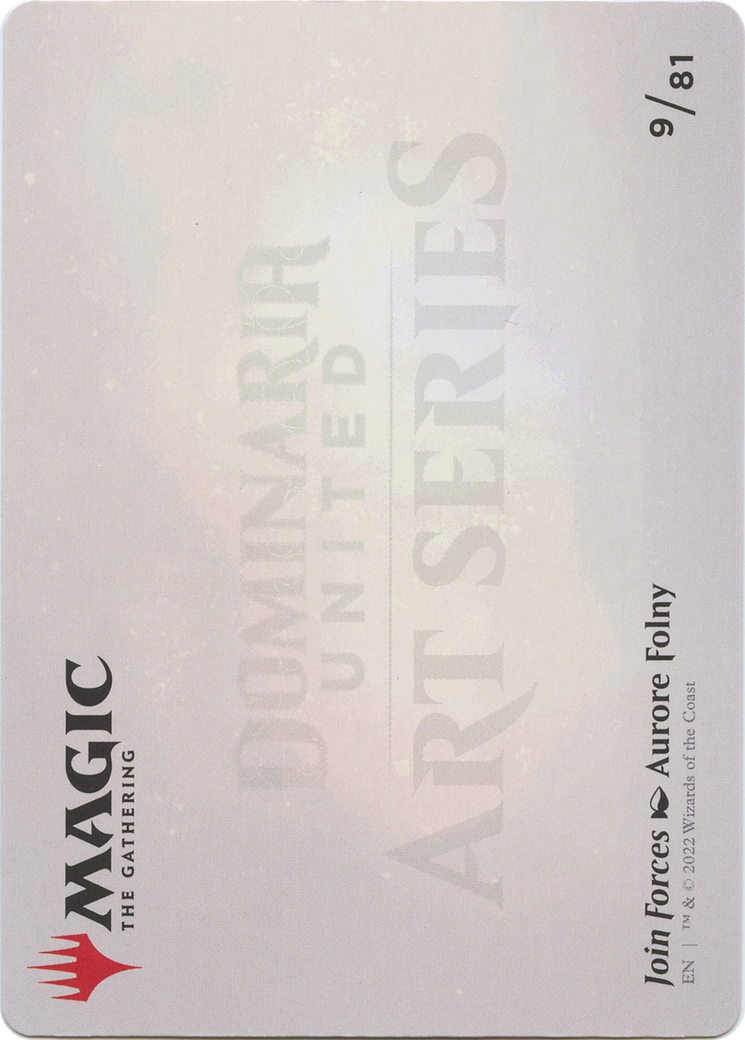Join Forces // Join Forces (ADMU-009) - Dominaria United Art Series (Borderless)