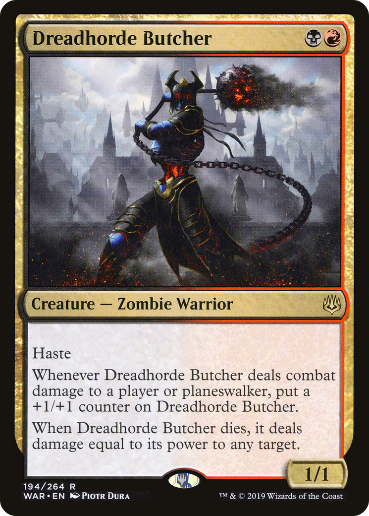 Dreadhorde Butcher (WAR-194) - War of the Spark Foil