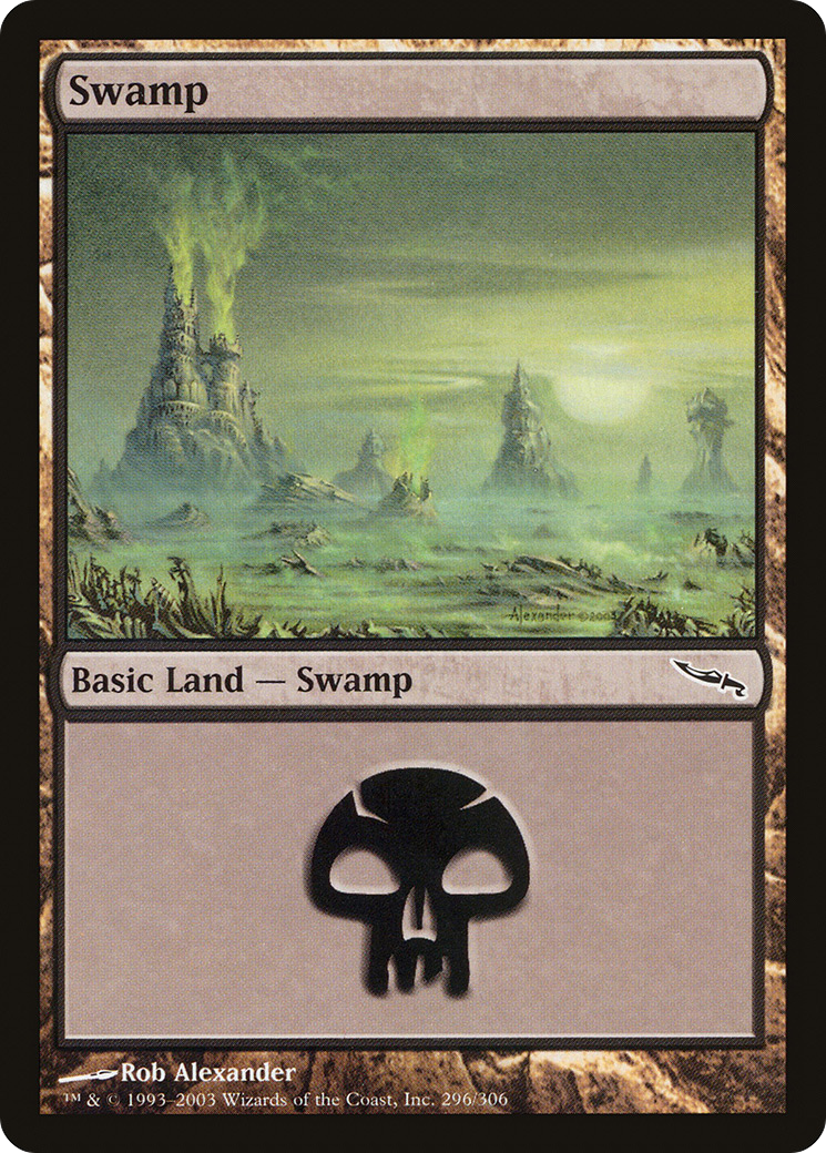 Swamp (296) (MRD-296) - Mirrodin Foil