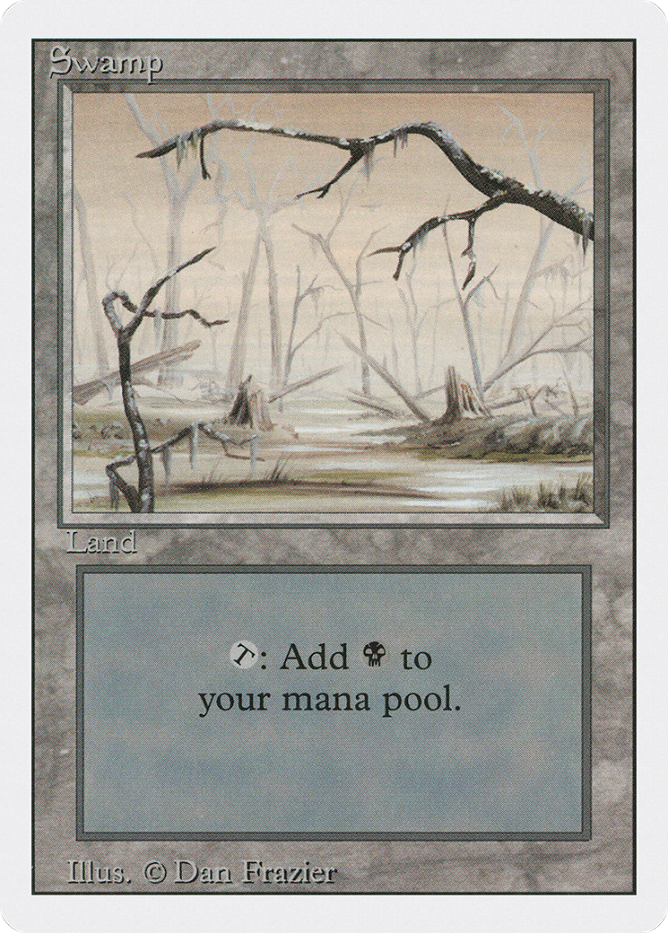 Swamp (B) (3ED-301) - Revised Edition