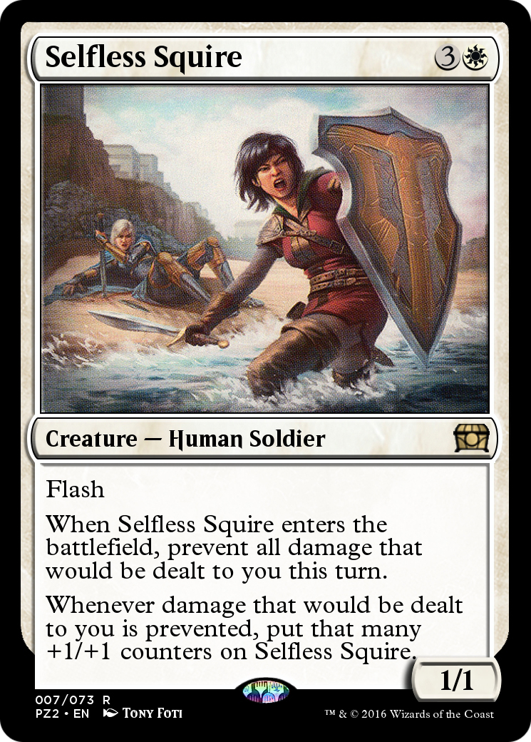 Selfless Squire (PZ2-007) - Treasure Chest Foil