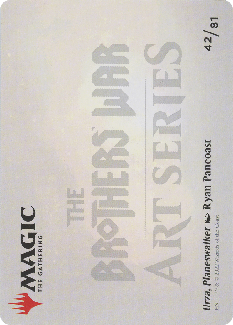 Urza, Planeswalker // Urza, Planeswalker (ABRO-042) - The Brothers' War Art Series (Borderless)