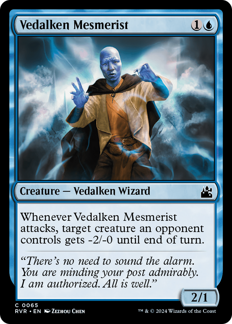 Vedalken Mesmerist (RVR-065) - Ravnica Remastered Foil