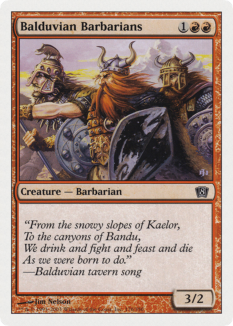 Balduvian Barbarians (8ED-176) - 8th Edition