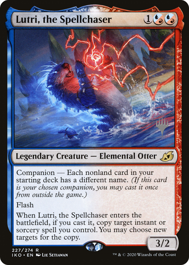 Lutri, the Spellchaser (PPIKO-227) - Ikoria: Lair of Behemoths Promos: (companion) Foil