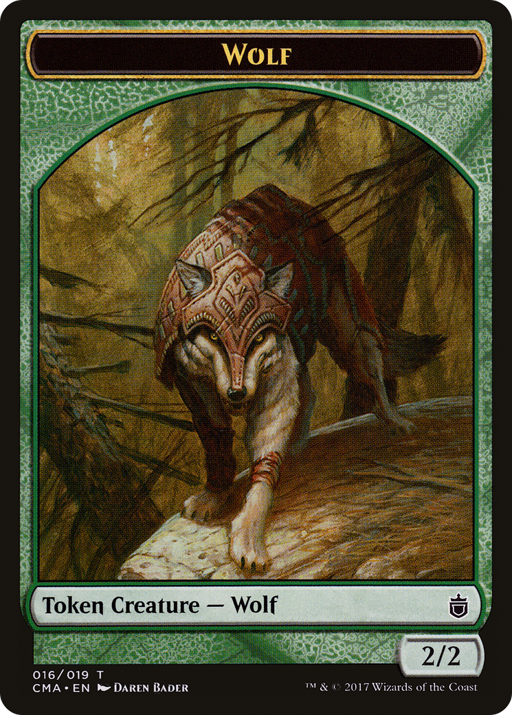 Wolf Token (016) (CMA-016) - Commander Anthology Tokens