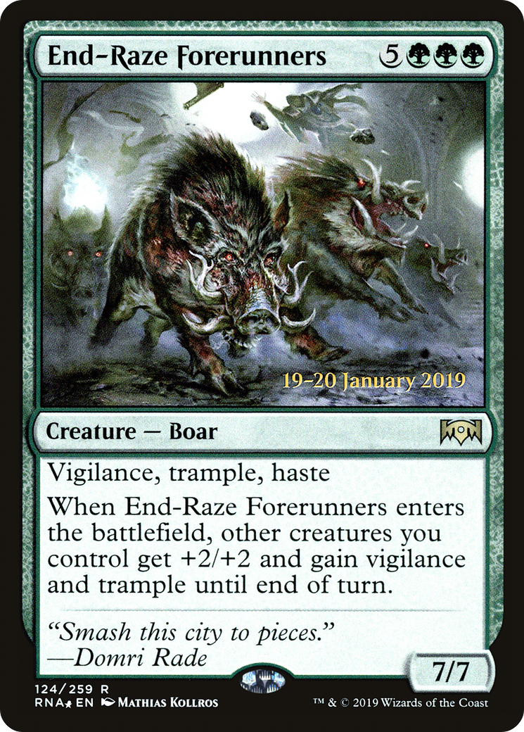 End-Raze Forerunners (PRE-124) - Ravnica Allegiance Promos Foil