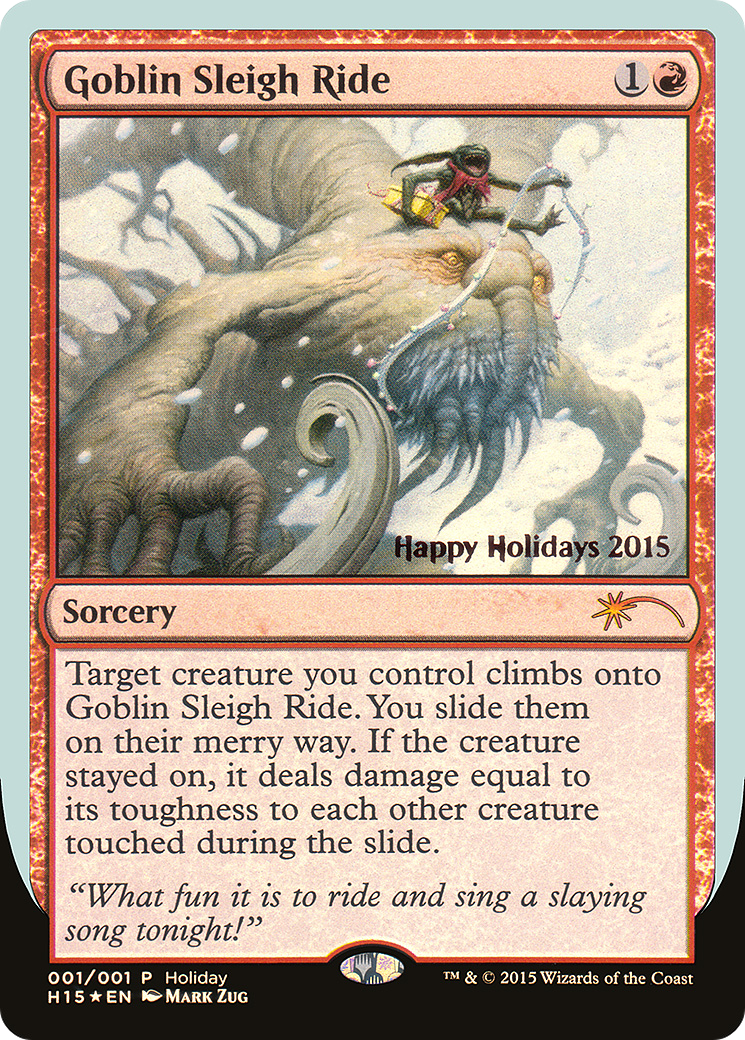 Goblin Sleigh Ride (SPECIAL-001) - Happy Holidays Foil