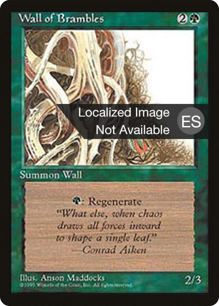 Wall of Brambles (4BB-) - Fourth Edition Foreign Black Border