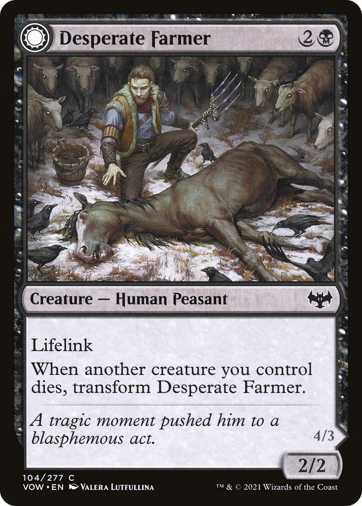 Desperate Farmer (VOW-104) - Innistrad: Crimson Vow: (Double Faced Transform)
