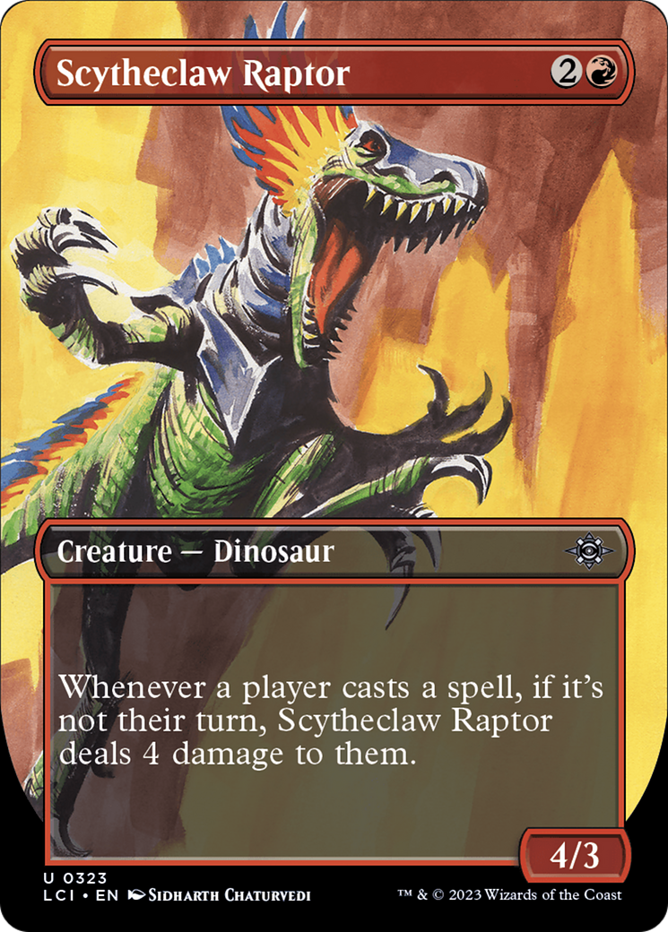 Scytheclaw Raptor (Borderless) (LCI-323) - The Lost Caverns of Ixalan (Borderless) Foil
