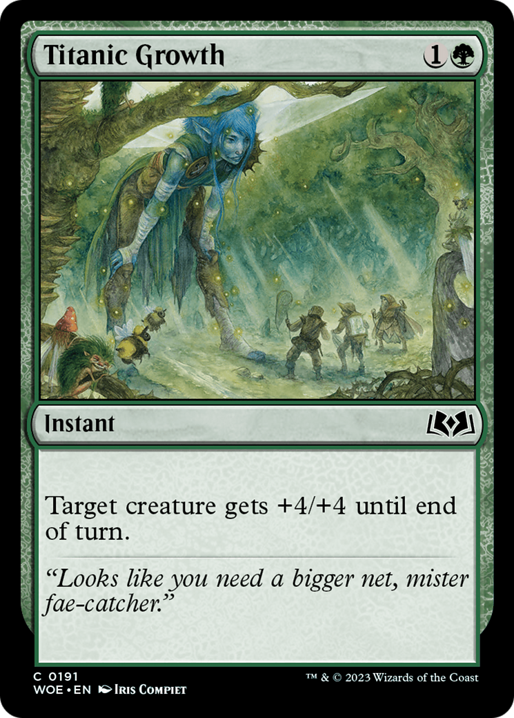 Titanic Growth (WOE-191) - Wilds of Eldraine Foil