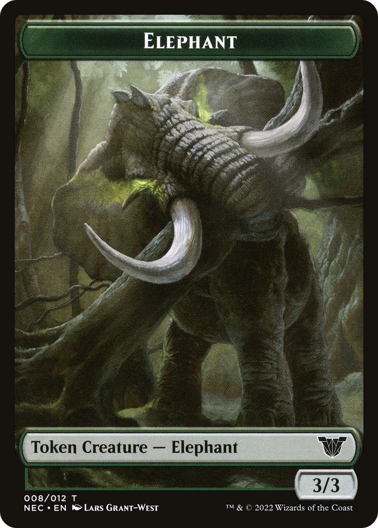 Elephant (TNEC-008) - Neon Dynasty Commander Tokens