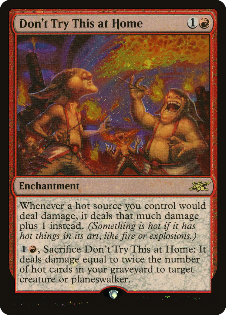 Don't Try This at Home (Galaxy Foil) (UNF-391) - Unfinity Foil