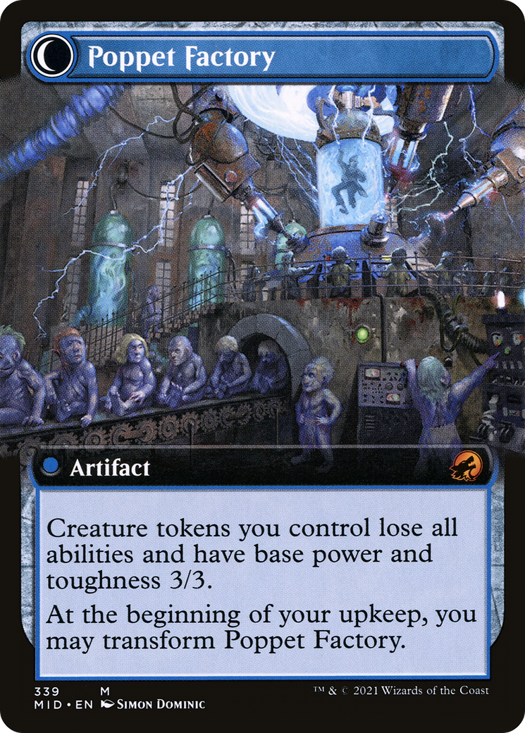Poppet Stitcher (Extended Art) (MID-339) - Innistrad: Midnight Hunt: (Extended Art, Double Faced Transform)