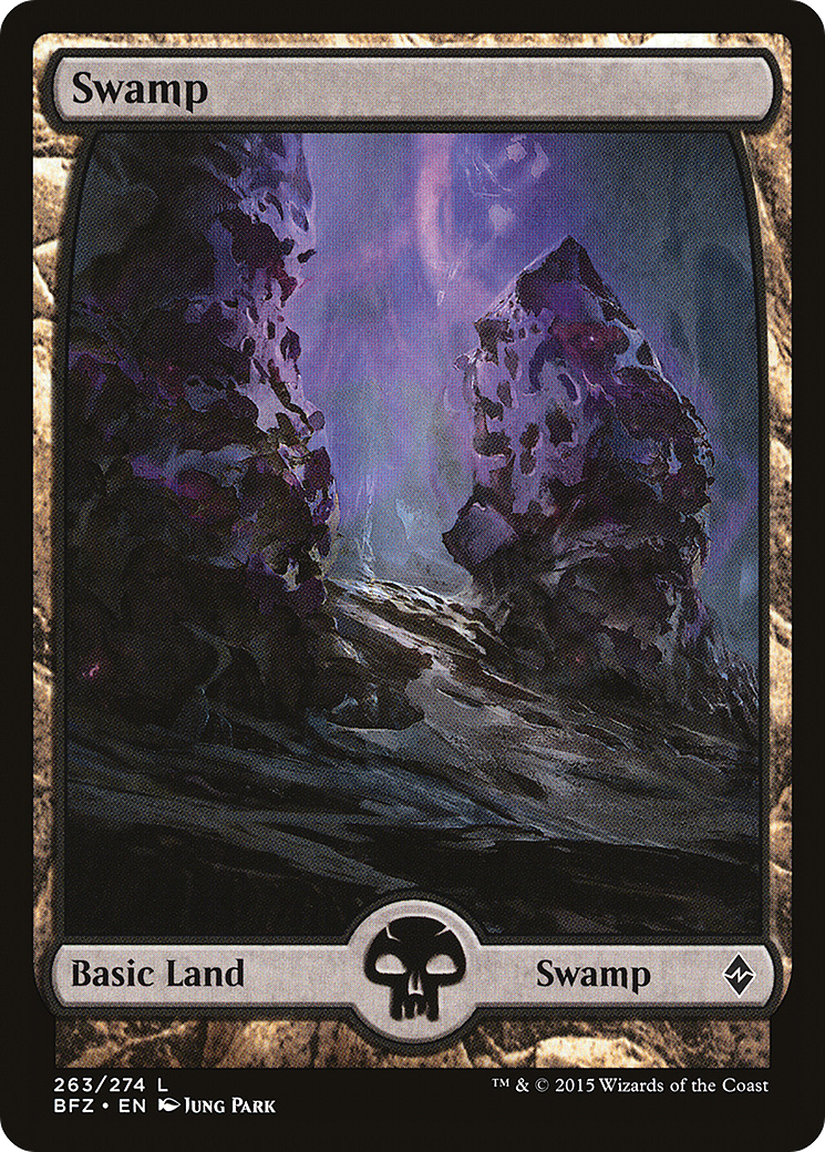 Swamp (263) - Full Art (BFZ-263) - Battle for Zendikar