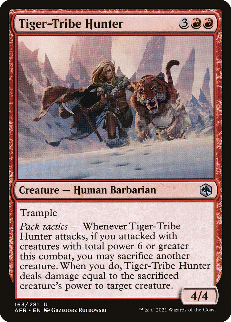 Tiger-Tribe Hunter (AFR-163) - Adventures in the Forgotten Realms