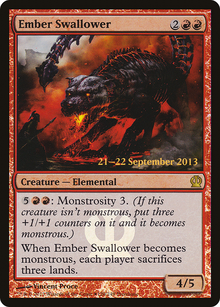 Ember Swallower (PRE-120) - Theros Promos Foil