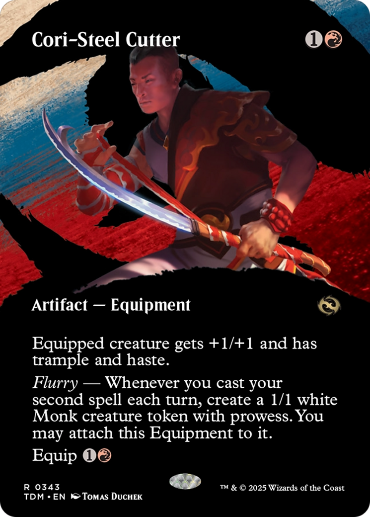Cori-Steel Cutter (Borderless) (TDM-343) - Tarkir: Dragonstorm: (Showcase) (Borderless)