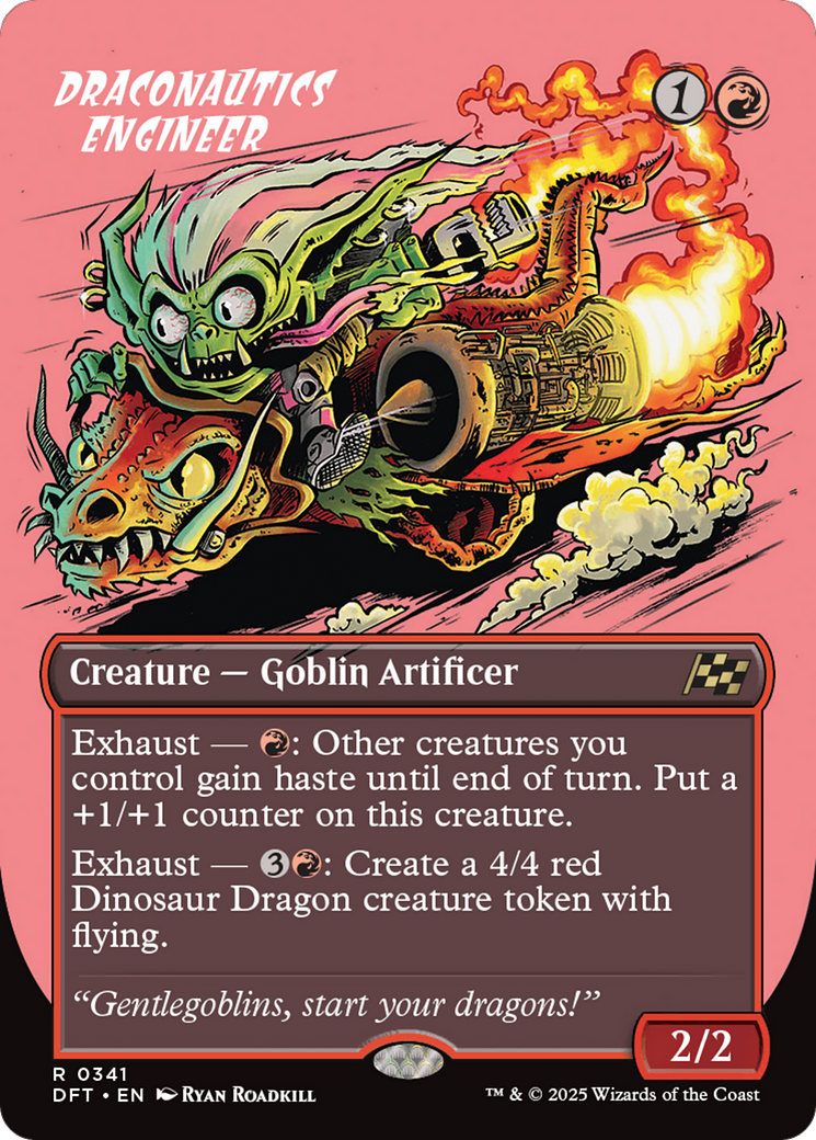 Draconautics Engineer (Borderless) (DFT-341) - Aetherdrift (Borderless) Foil