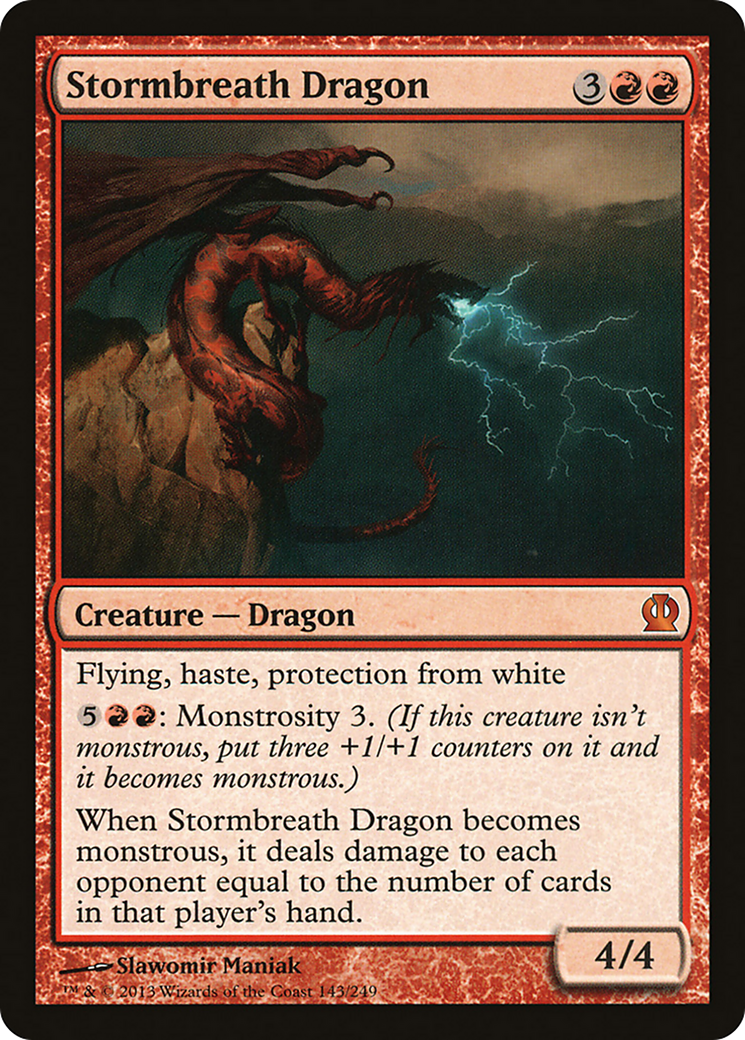 Stormbreath Dragon (THS-143) - Theros Foil