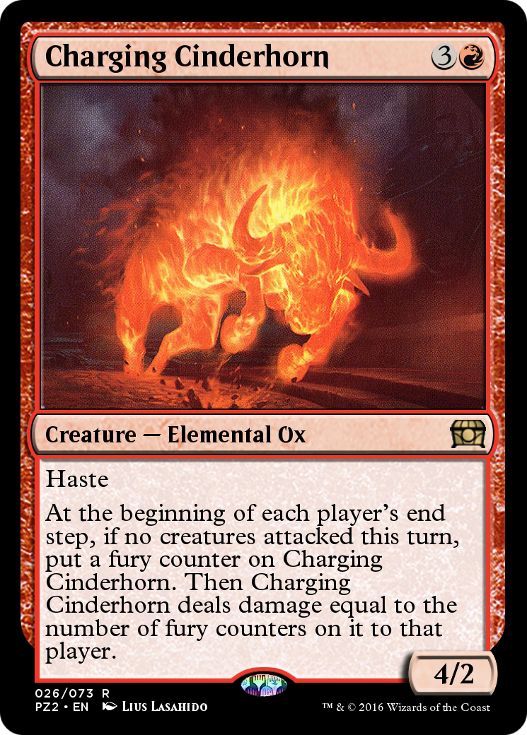 Charging Cinderhorn (PZ2-026) - Treasure Chest