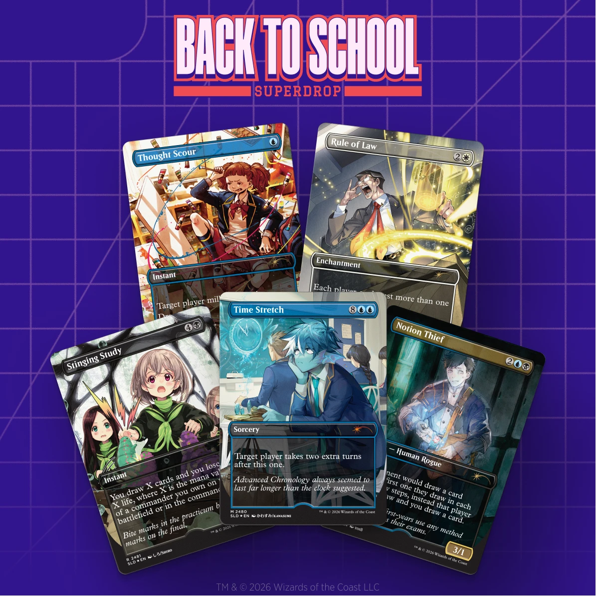 Secret Lair Drop: Mahō Gakuin Seishun Hakusho — 魔法学院青春白書 Non-Foil Edition