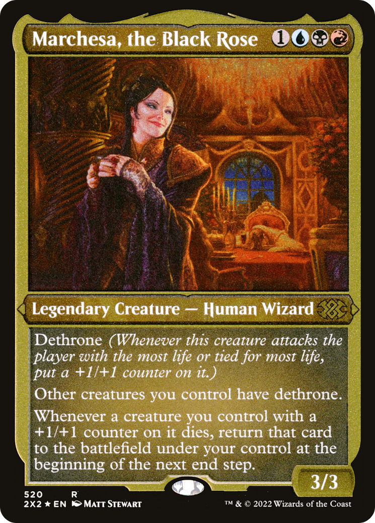 Marchesa, the Black Rose (Foil Etched) (2X2-520) - Double Masters 2022 Foil