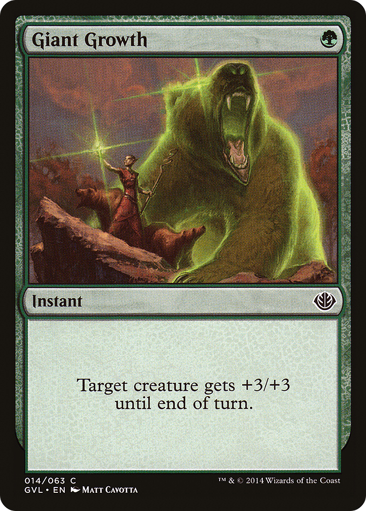 Giant Growth (Garruk vs Liliana) (DD3-) - Duel Decks Anthology: Garruk vs. Liliana