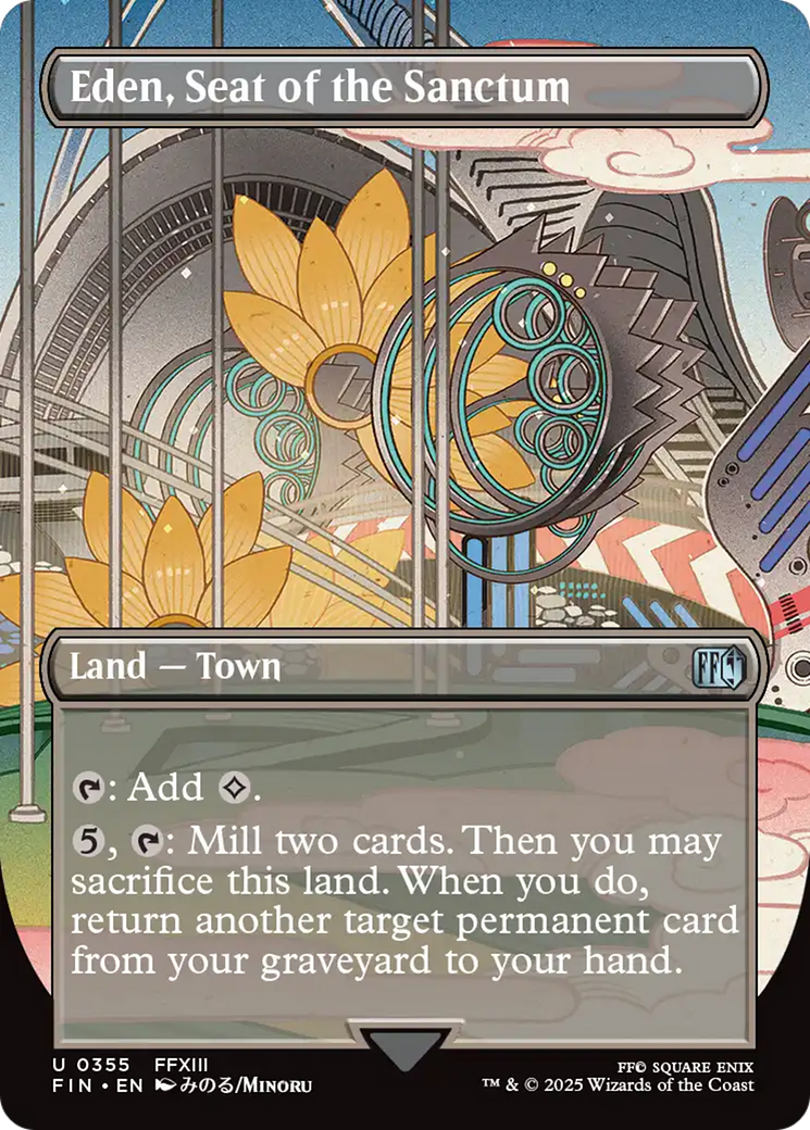 Eden, Seat of the Sanctum (Borderless) (FIN-355) - FINAL FANTASY (Borderless) Foil