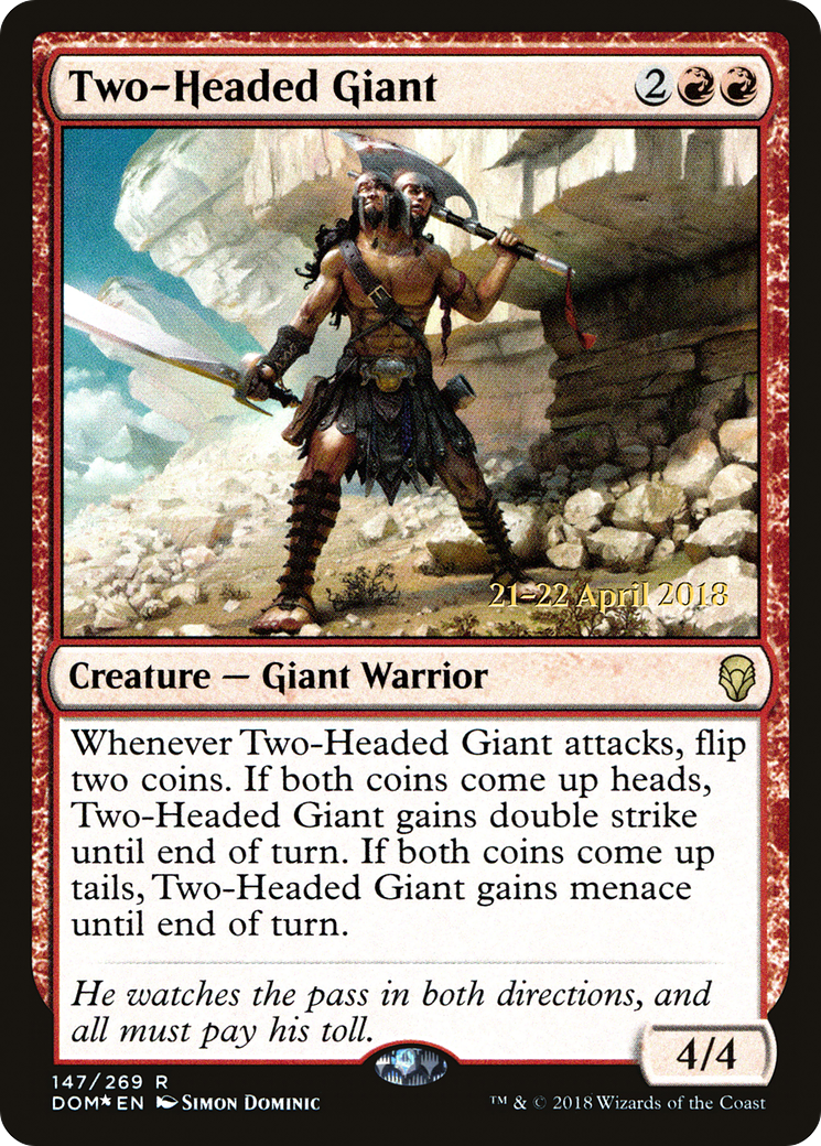Two-Headed Giant (PRE-147) - Dominaria Promos Foil