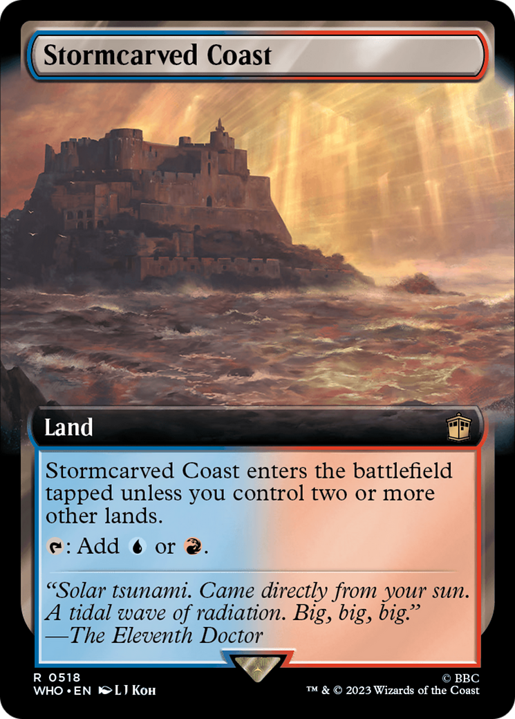 Stormcarved Coast (Extended Art) (WHO-518) - Doctor Who: (Extended Art) Foil