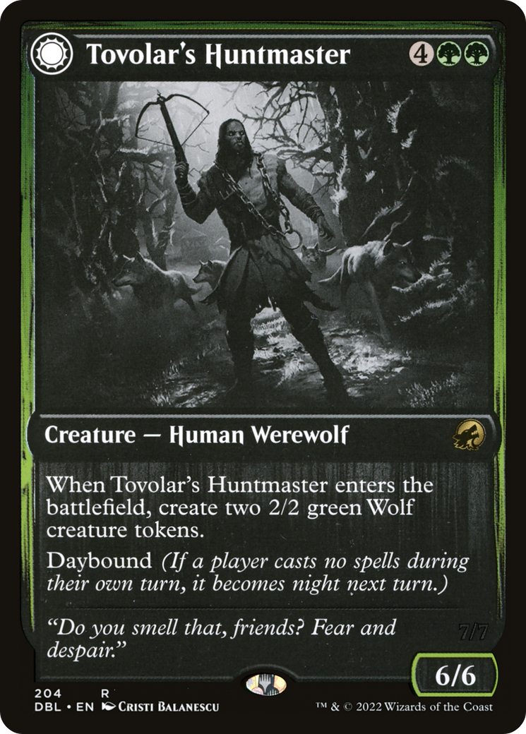 Tovolar's Huntmaster (DBL-204) - Innistrad: Double Feature: (Double Faced Transform)