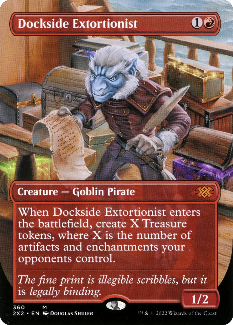 Dockside Extortionist (Borderless) (2X2-360) - Double Masters 2022 (Borderless) Foil