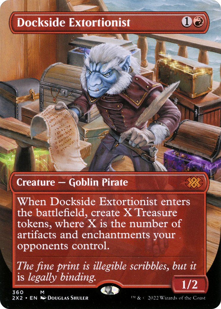 Dockside Extortionist (Borderless) (2X2-360) - Double Masters 2022 (Borderless) Foil
